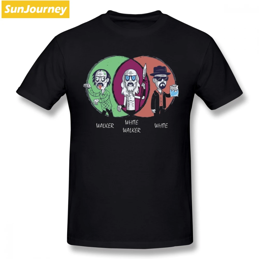 

White Walker Breaking Bad T Shirt Custom Short Sleeve Mens T Shirts Fashion 2018 Pop Atmosphere Big Size Cotton Men T-shirt