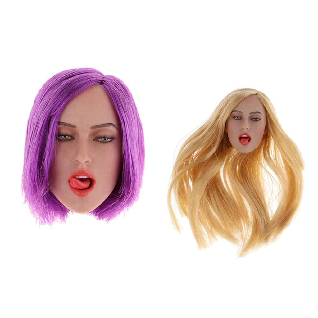 1/6 Scale Seamless European Shape Body Big Busts Carving Head Sculpt Model for 12'' TTL Enterbay /Kumik  Dolls Parts