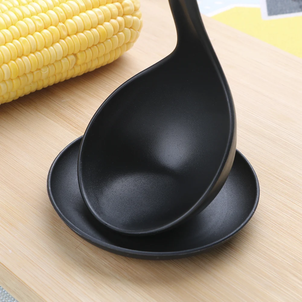 HILIFE Creative PP Ladle Swan Shaped Soup Spoon Cooking Tools Long Handle Spoon Scoop with Tray Cute Kitchen Accessories