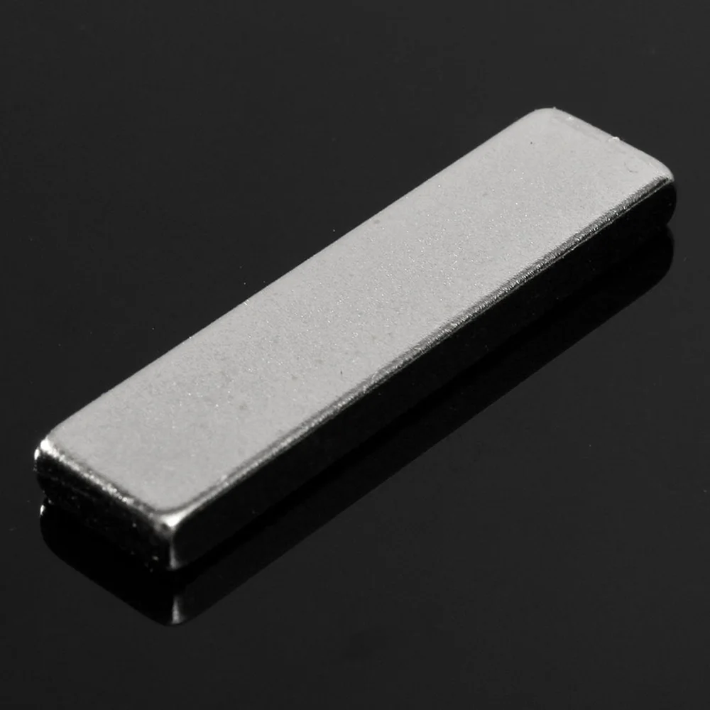 50 шт. N52 Сильный Потайной сильный блок квадратные Редкоземельные неодимовые магниты 40x10x4 мм