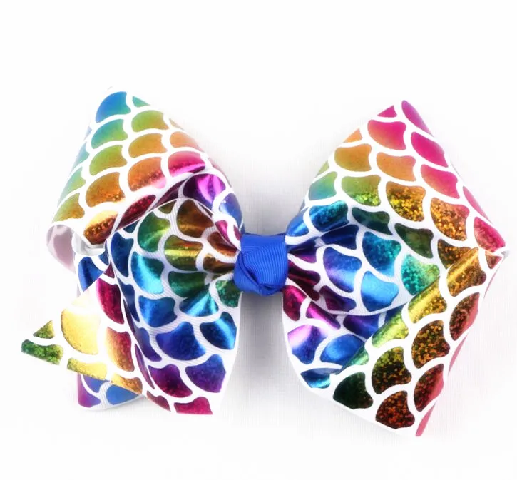 fish skin ribbon hairbow