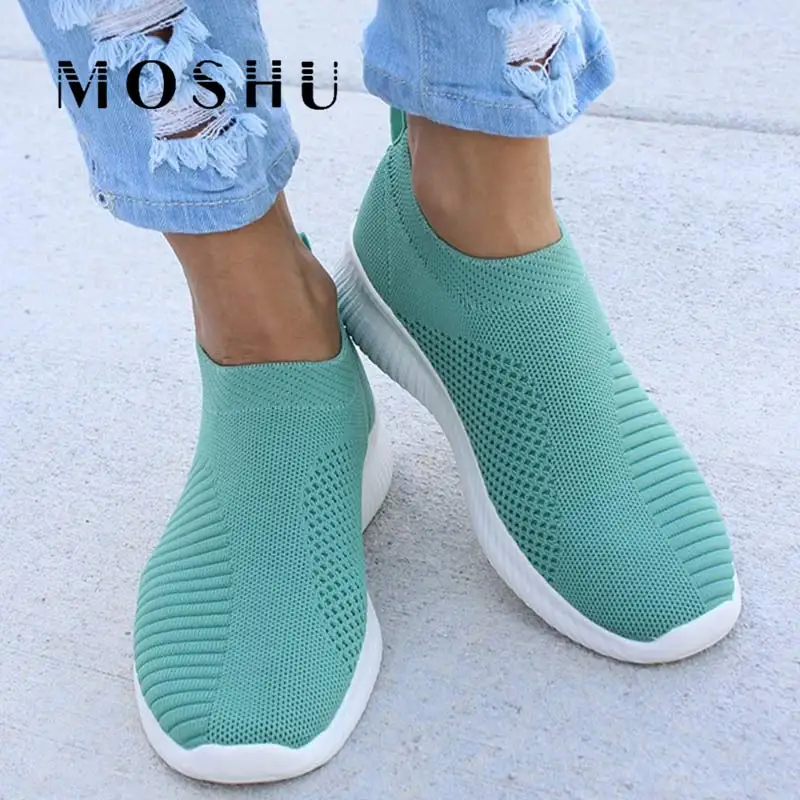 Günstig Mode Turnschuhe Für Frauen Trainer Vulkanisierte Schuhe Mesh korb femme Weiß Socke Turnschuhe Flache Schuhe Gestrickte zapatillas mujer
