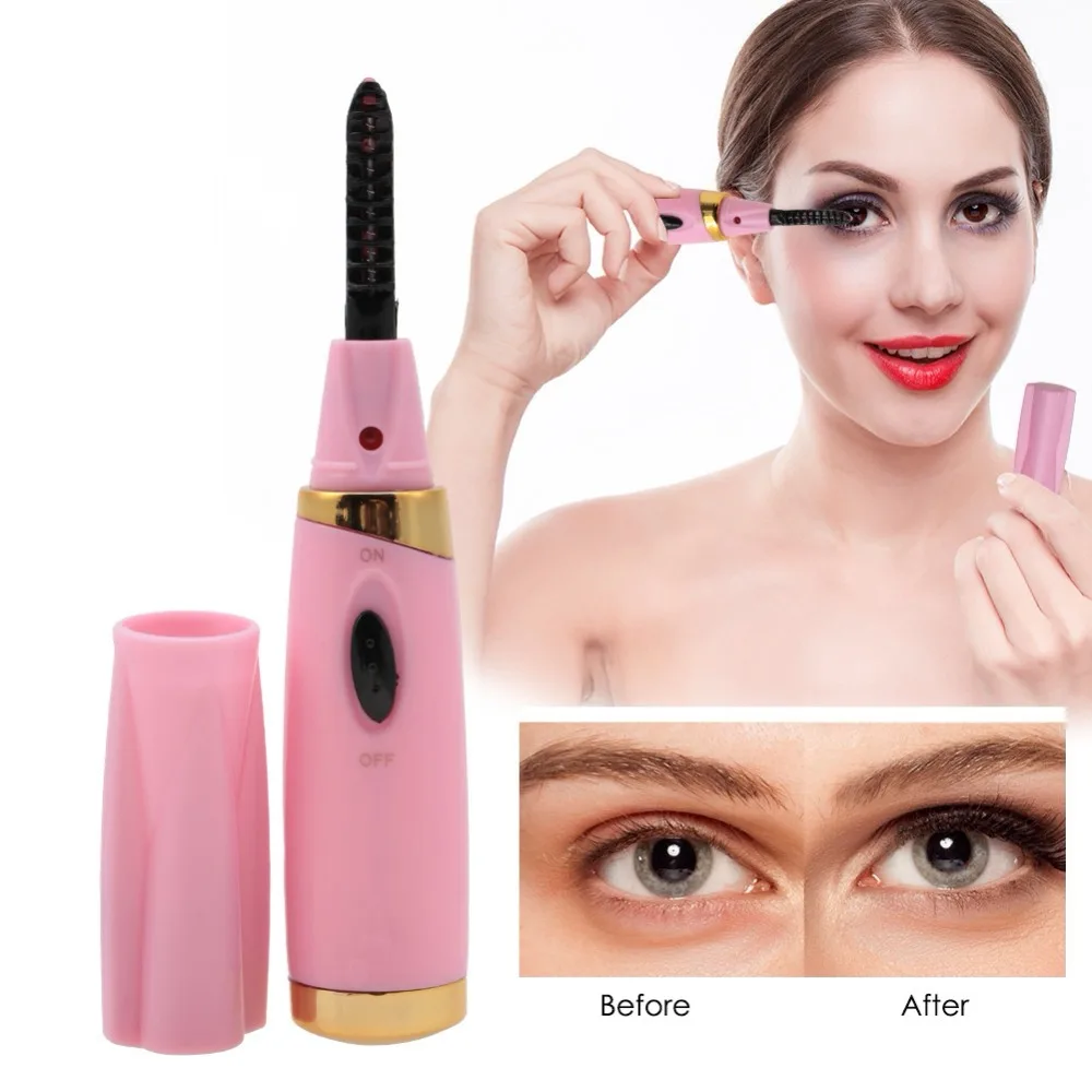 

Heated Eyelash Curler Electric Eyelashes Curling Tools Rechargeable Long Lasting Eyelash Makeup Accessories Tweezers For Eyelash