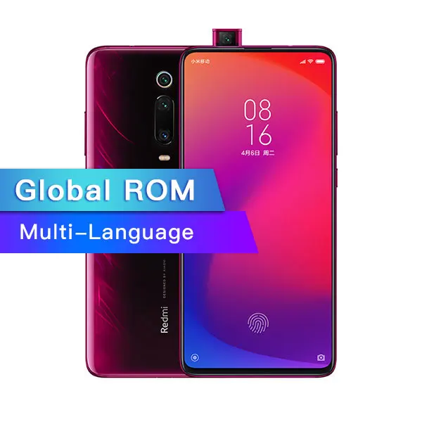 Xiaomi Redmi K20 с глобальной ПЗУ, 8 ГБ, 256 ГБ, мобильный телефон, Snapdragon 730, 48мп, задняя камера, всплывающая, фронтальная камера, 4000 мАч, 6,3" AMOLED - Цвет: Global Rom Red