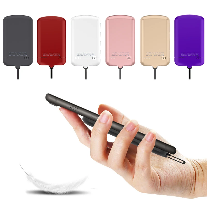 

4000mAH Phone Battery Case for Type-c Android Smart Phones Power Bank External Battery Charger Case For iPhone XR MAX 8 plus 7 6