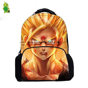 

Anime Dragon Ball Backpack Boys Girls School Bags Super Saiyan Goku Vegeta Broly Printing Backpack Women Men Casaul Travel Bag