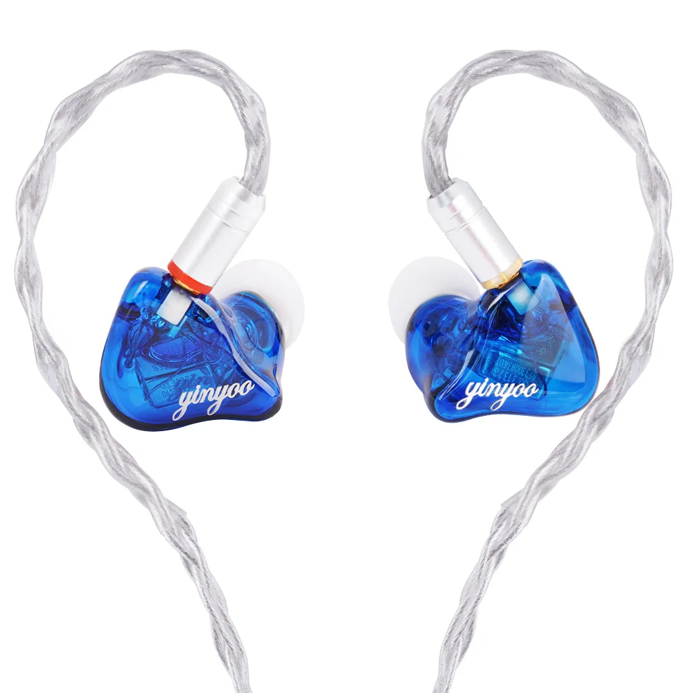 

2018 new Yinyoo HQ6 6BA in Ear Earphone Custom Made Balanced Armature Around Ear Earphone With MMCX Plug Earphone