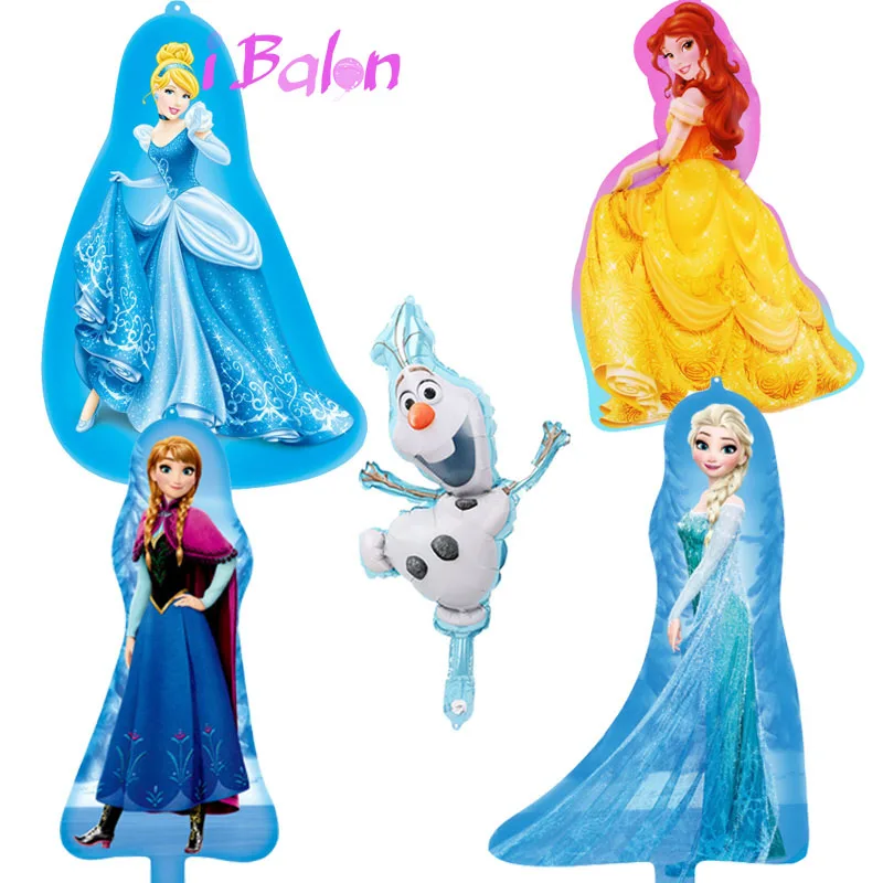 100 pçs mini disney princesa folha balões