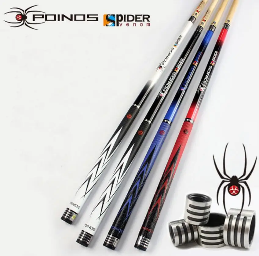 

POINOS SR Billiards Cue Pool Stick 11.5mm/10mm Tips 4 Colors Professional High Quality Billiard Kit Professional Billar China