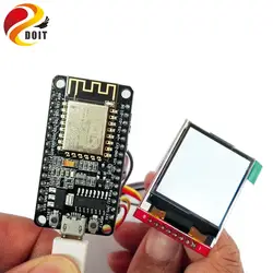 Doit esp8266 Development Kit включая nodemcu + 1.44 дюймов TFT Экран дисплея SPI Красочные LED изображение IOT Температура DIY RC игрушки