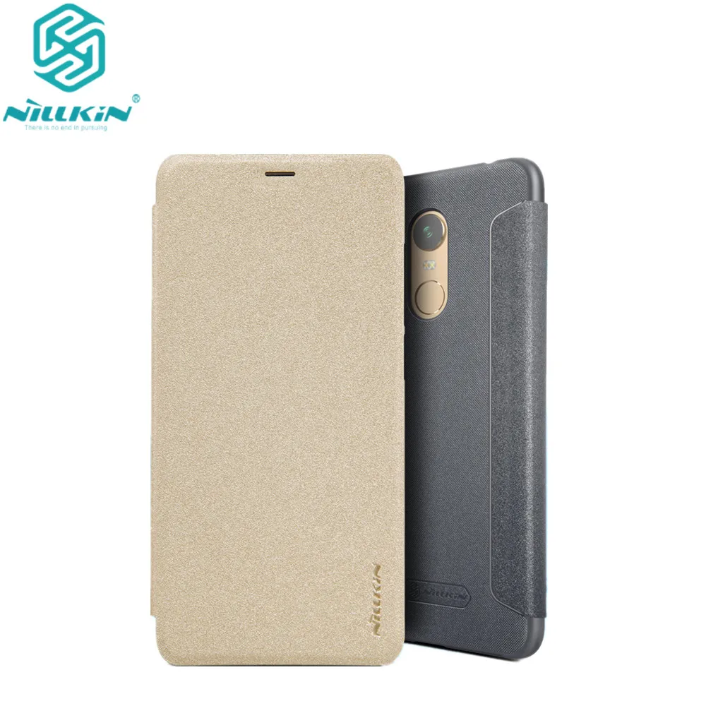 

for xiaomi redmi 5 plus cover hard back cover NILLKIN PU leather case flip cover for xiaomi redmi note 5 Int'l (Indian version)