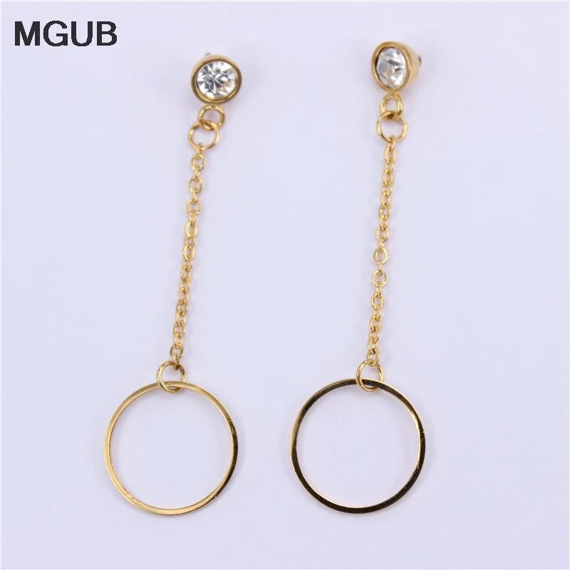 

Wholesale Fashion Statement 2019 Metal Round Geometric Earrings For Women Dangle Earrings Drop Earing Modern Jewelry HY10
