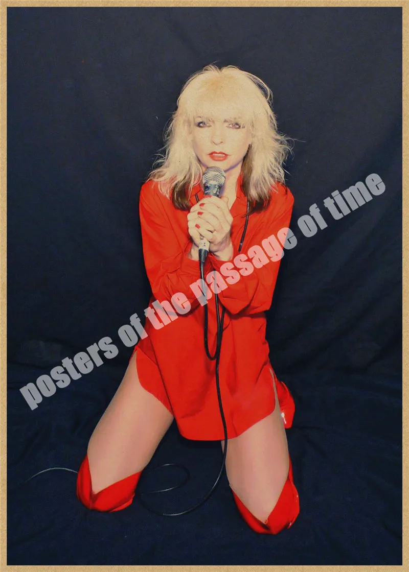 Блонди Дэбби Гарри рок группа крафт ретро панк-рок плакат Европейская и американская музыкальная команда звезда рисунок Ретро плакат