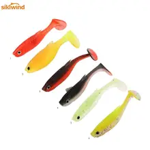 New 1pc 3g 6 5cm T Tail Wobblers Fishing Lures Easy Shiner Swimbait Silicone Soft Bait