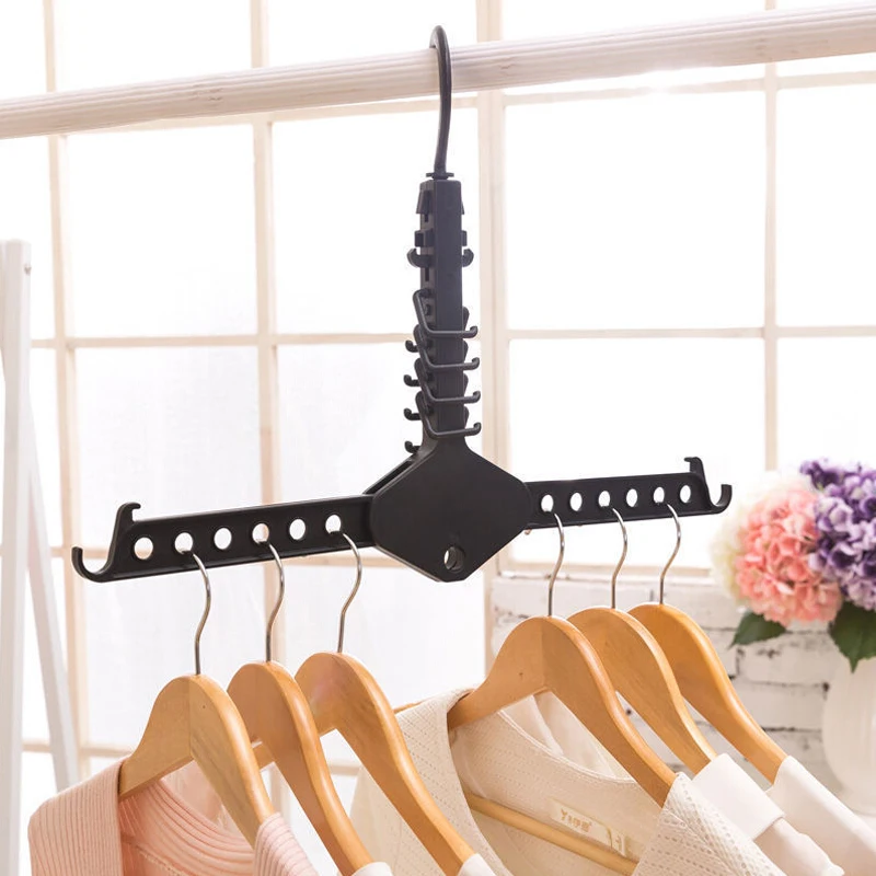 

Multi-Functional Magic Dual Hanger Folding Clothes Hanger Clothing Drying Rack