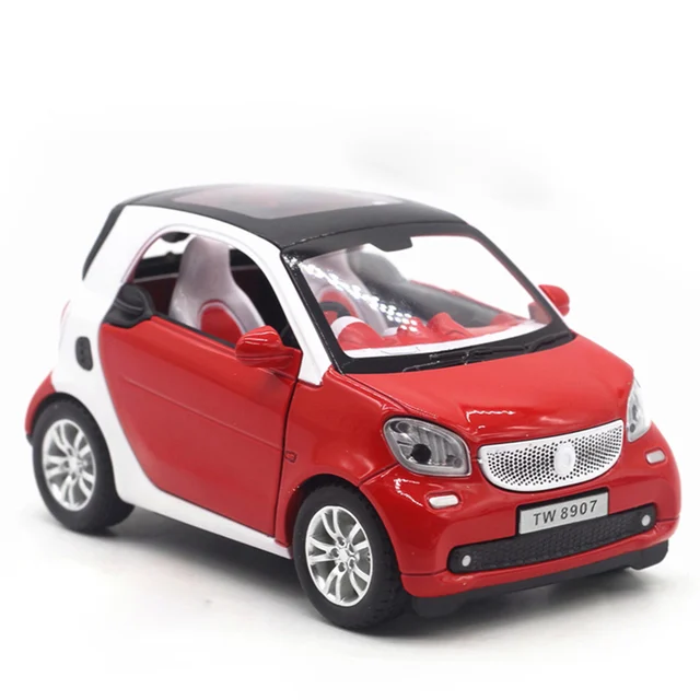 HOMMAT Simulation 124 Mini Smart ForTwo Model Vehicle Alloy Metal