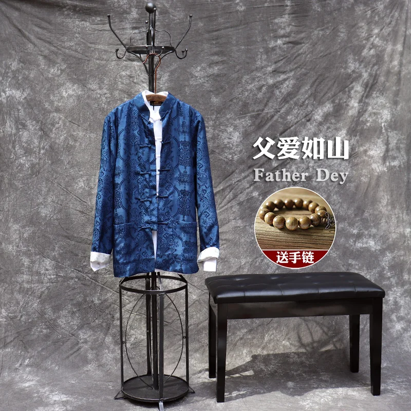 Новый Тан костюм верхняя одежда для мужчин Традиционный китайский одежда мужской tangzhuang весна осень пальто