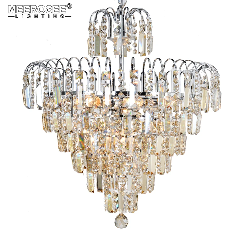 

2017 Luxury Crystal Chandelier Light Living Room Lamp Lustres de Cristal Hanging Crystal Lighting for Villa Home Decoration