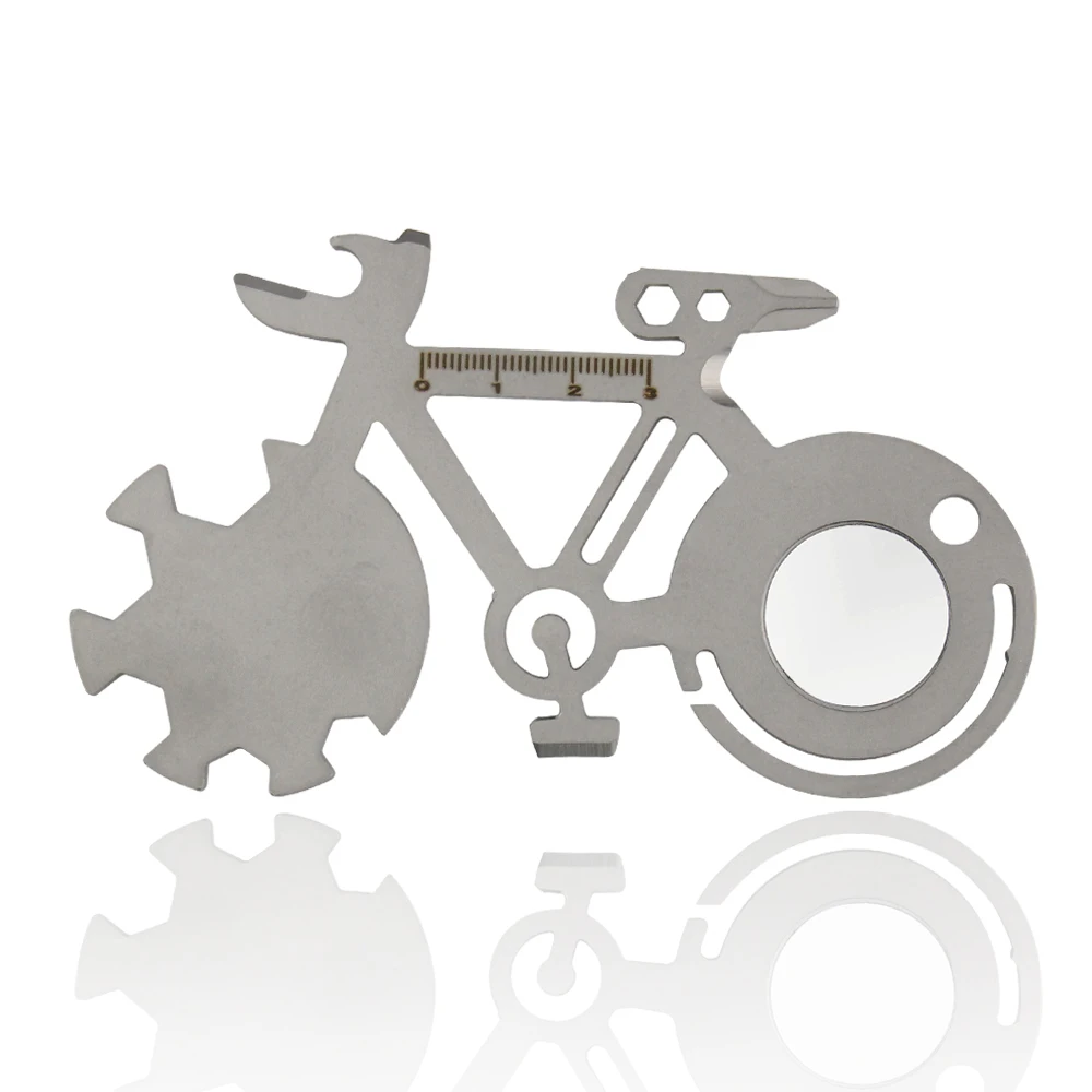 

Outdoor EDC tool card bicycle shape tool card outdoor riding camping multi-function gadget