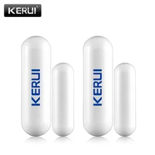 2pcs/lot 433MHz Portable Alarm Sensors Smart Home Detectors Wireless Window Door Magnet Sensor Detector For kerui Alarm System
