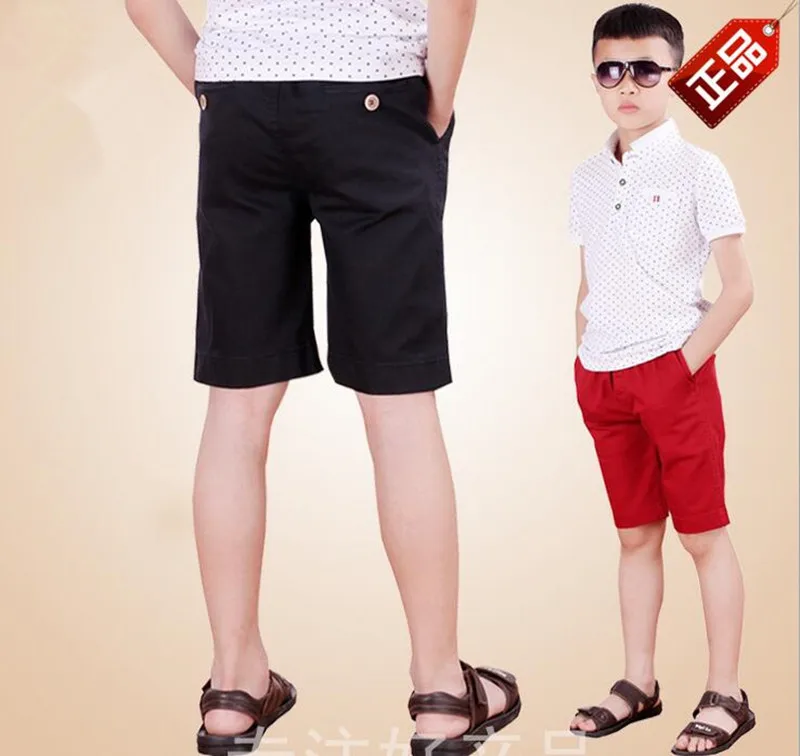 boys Shorts 2017 Summer brand Casual kids Shorts soid Cotton...