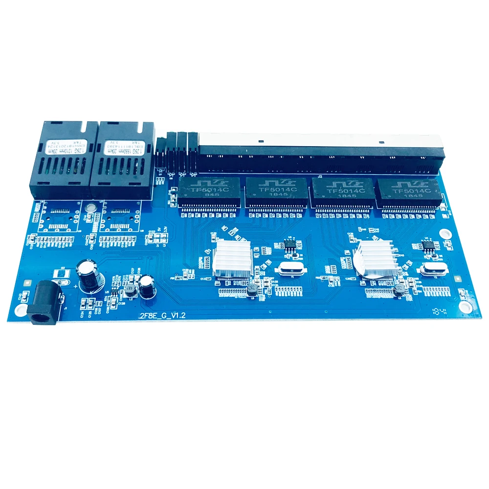 1 шт. гигабитное волокно SC порт 8*10/100/1000 Мбит/с RJ45 Ethernet волоконный коммутатор