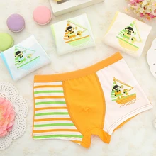 Нижнее белье для мальчиков трусы трусики-боксеры короткие трусики для мальчиков calcinha infantile ребенка Дети Мальчик Короткий H3067-4P