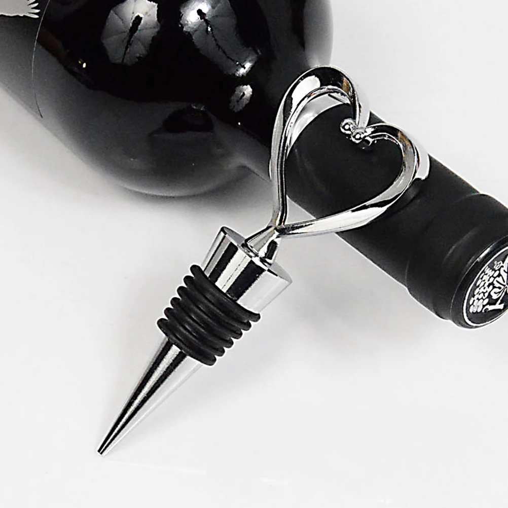 1PCS Cork Heart Wine Cork Corkscrew Wine Bottle Stopper Oxygenating