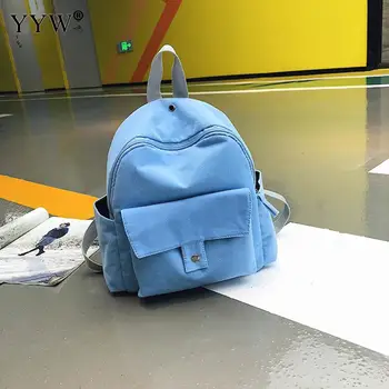 

2018 New Arrival Backpack Girl Glossy Backpack School Bag Women blue Colorful Glossy Backpack Female Small Mini Travel Bags