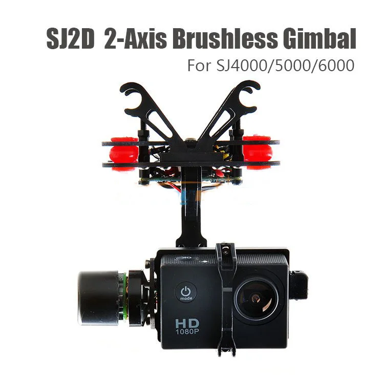 2 осевой Бесщеточный Стабилизатор SJ2D с av кабелем для камеры SJ4000/SJ5000/SJ6000 FPV