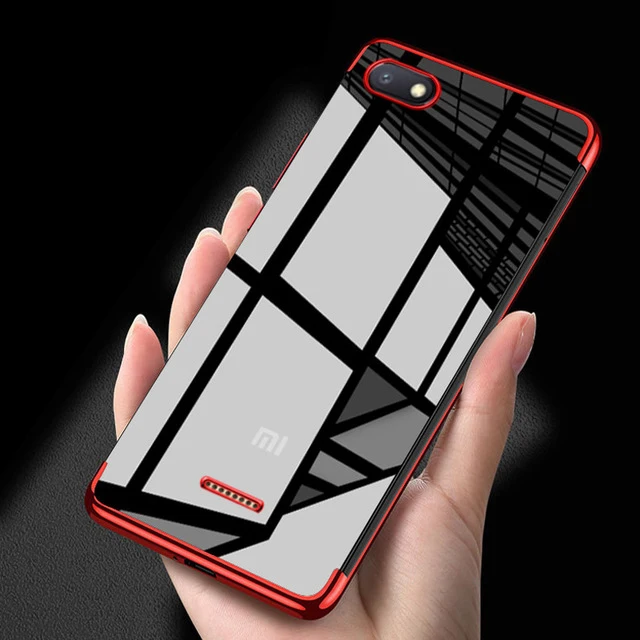 

Luxury Clear Silicone Case For Xiaomi Redmi 4X 5A 5 Plus 6A 6 Pro S2 For Redmi Note 5A 4 4X Mi 6 8 TPU Plating Cell Phone Cover