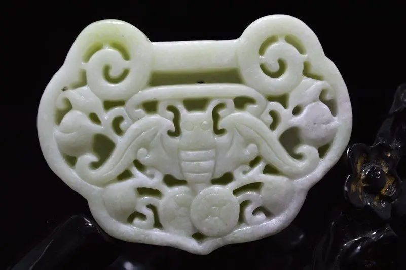 

Koraba Fine Jewelry Collect Chinese Natural Old Whitem Jade Carved Amulet Pendant Bat 45 Free Shipping