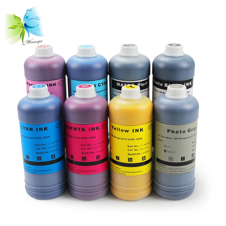 8 colors/lot Digital printing pigment inks for HP 70 cartridge, pigment