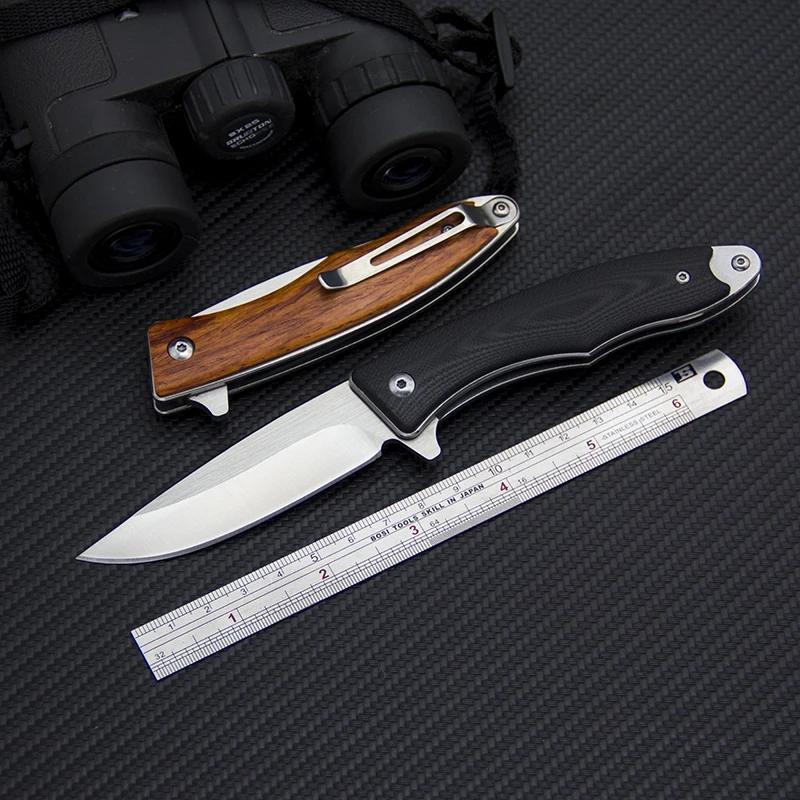 

EDC Ball Bearing Folding Knife 8Cr18Mov Utility Pocket Knife Outdoor Tools Survival Folder Knives Self Defense Hunting Tools
