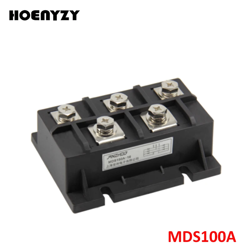 MDS серия трехфазный мост модули MDS100A 100A 1600V 3-фазовый модуль диодного выпрямителя MDS150A радиатор Медь база