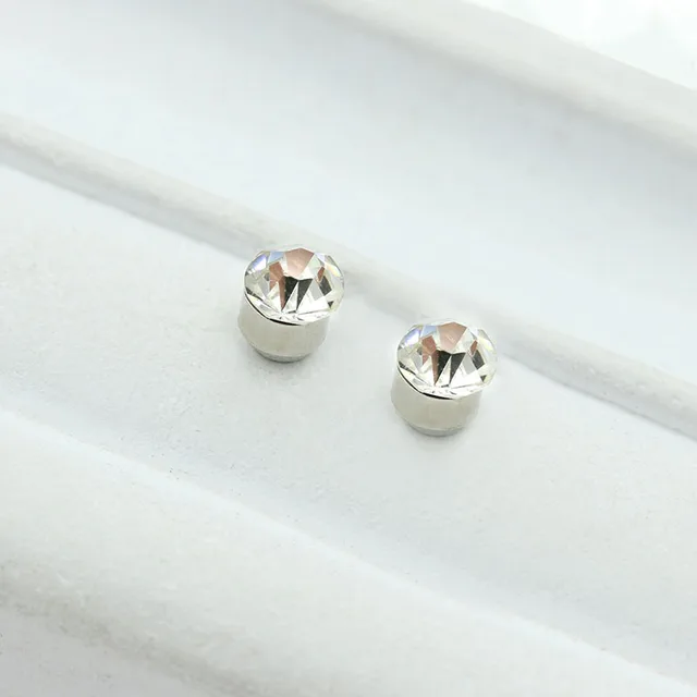 1 Pair 9 Color 5mm Ear Stud Easy Use Crystal Stone Stud