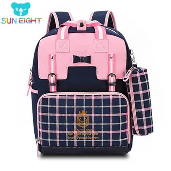 

SUN EIGHT 16 inch Noble Backpacks For Girls Girl Bags Kids Shoulder Zipper Girl Backpack Bag Kids Birthday