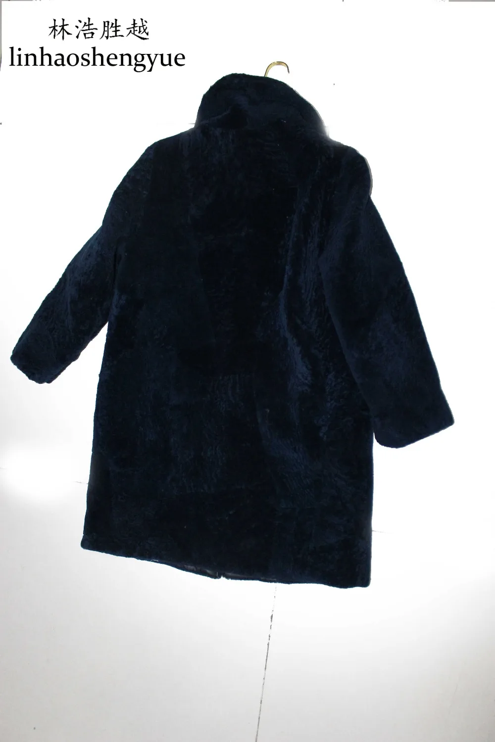 Linhaoshengyue fashion real fur Sheep shearing fur women coat sheep, winter warm , with collar