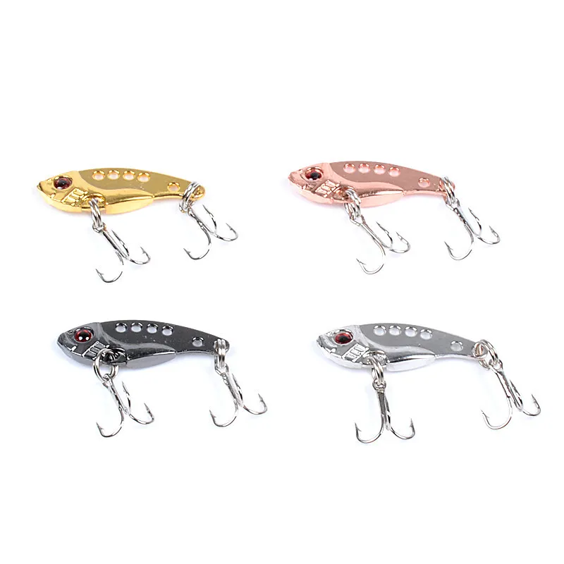 Free Shipping 3.5cm_3.8g/7g/11g Ice Fishing Lure Artificial VIB Hard Bait Bauble Chatterbait ALLWater Wobbler Popper YU020-2