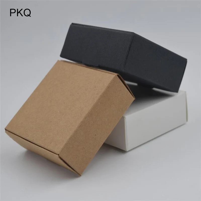 

10PCS Wholesale Blank Kraft Paper Box Gift Box Wedding Favour Candy Box Carton Packaging Box for Handmade Soap Jewelry Storage