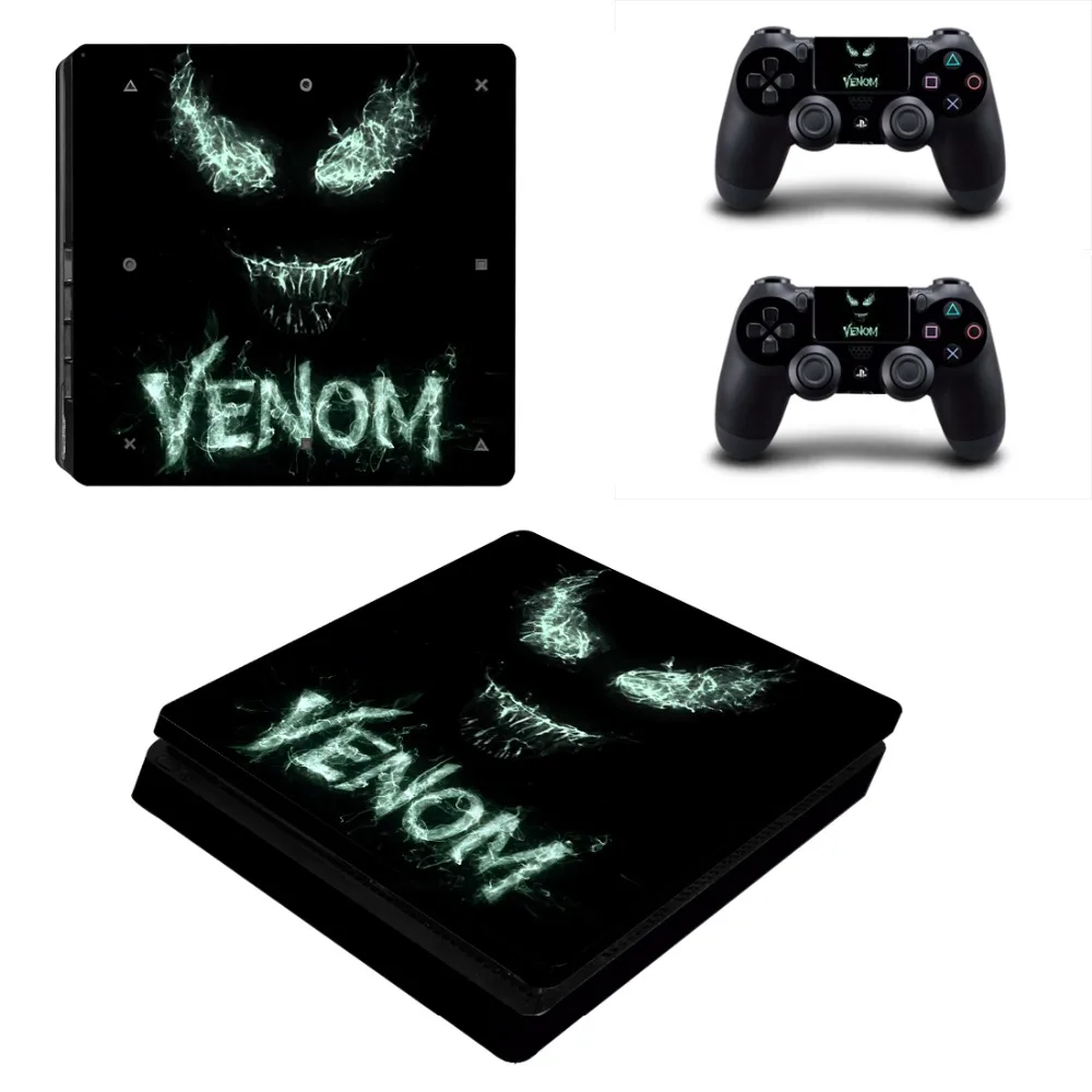 Наклейка Спайдермен и яд пленка для PS4 Slim Skin Виниловая наклейка консоли Playstation 4 2