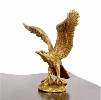 

China Bronze Brass Statue EAGLE/Hawk Figure figurine 4.5"High