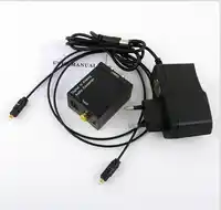 50 set/partij Digitale Audio Analoog Converter Digitale Adapter Optic Coaxiale RCA Toslink Signaal naar Analoog Audio Converter RCA HUISDIER