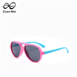 Zuan МЭИ брендовые Детские поляризованные солнцезащитные очки TR90 для маленьких мальчиков и девочек в возрасте от UV400 очки Пластик титановые солнцезащитные очки для детей ZM-C05 - Цвет линз: NO3