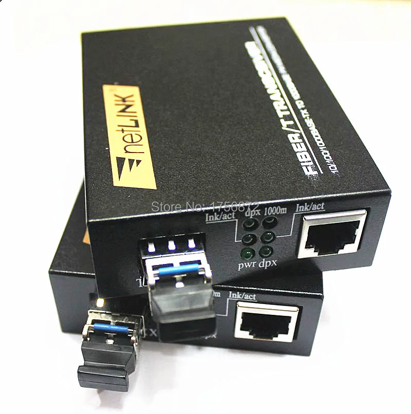 Net-Link LC Media Converter 10/100/1000Base-T SFP