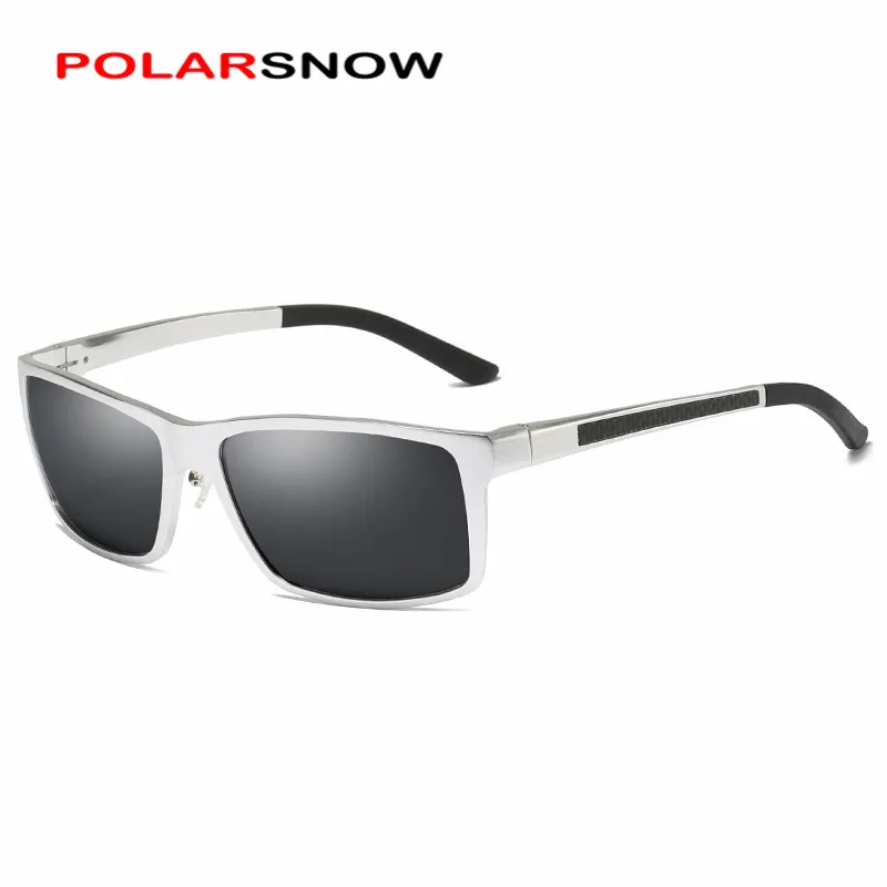 

POLARSNOW Anti-glare Sunglasses Men Polarized Aluminium Magnesium Frame Men Women Night Goggles For Car Driving PS-AL8021