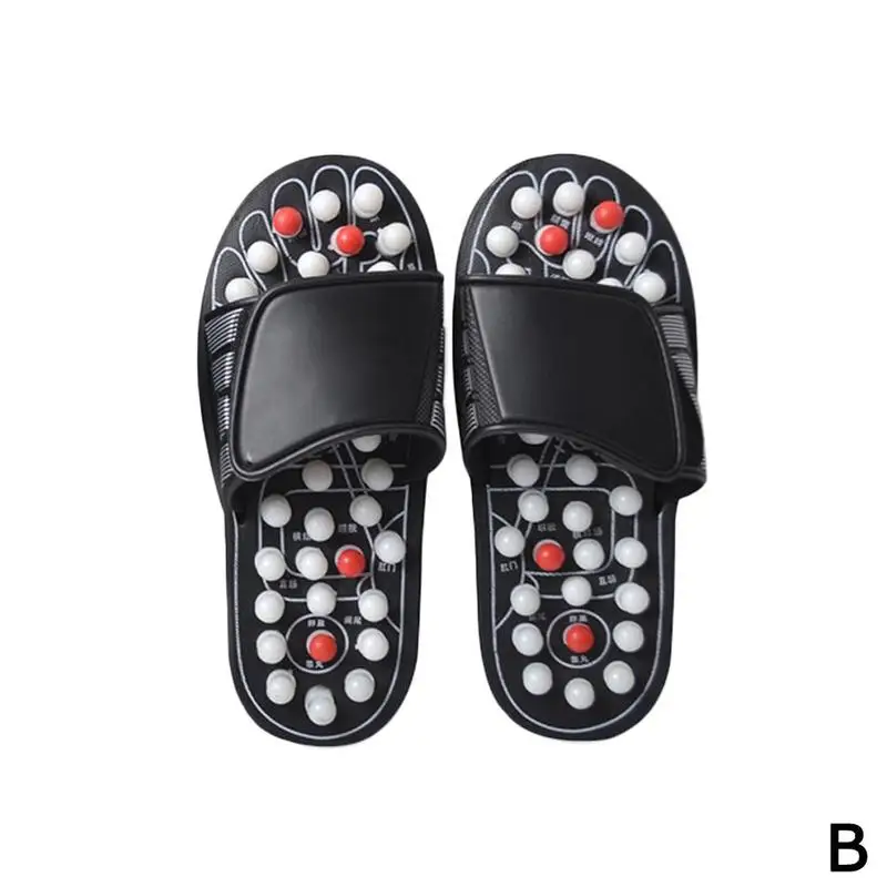 Массажные тапочки с магнитной акупунктурной активностью для рефлексотерапии; сандалии; массажер для ног с акупунктурной точкой; Массажная обувь с весенней подошвой - Цвет: White 43
