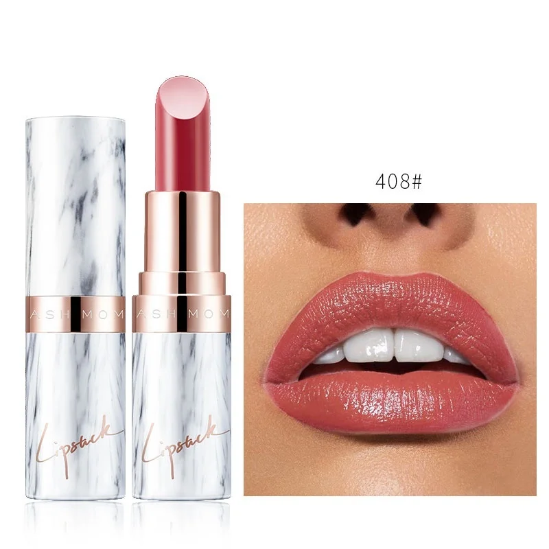 

Brand Marble Matte Lipstick 9 Colors Waterproof Moisturizing Bean Paste Pumpkin Velvet Lip Stick For Lips Makeup Nude cosmetics