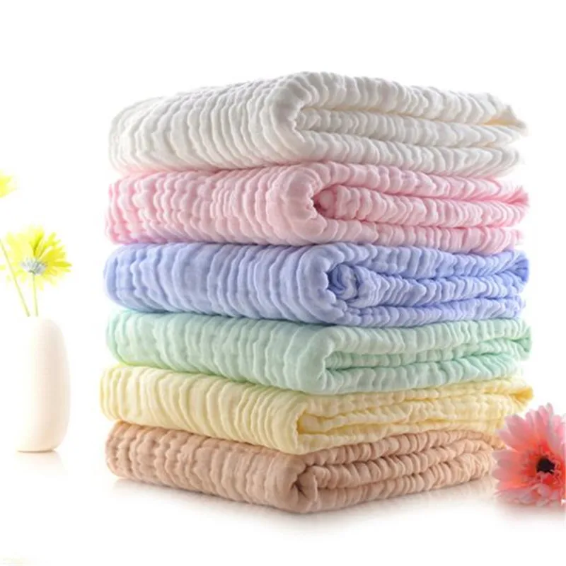 

1Pcs Infant Wrap Bath Towel Thick 6 Layers Baby Swaddles Soft Newborn Blankets Muslin Cotton Moisture Absorption Gauze props