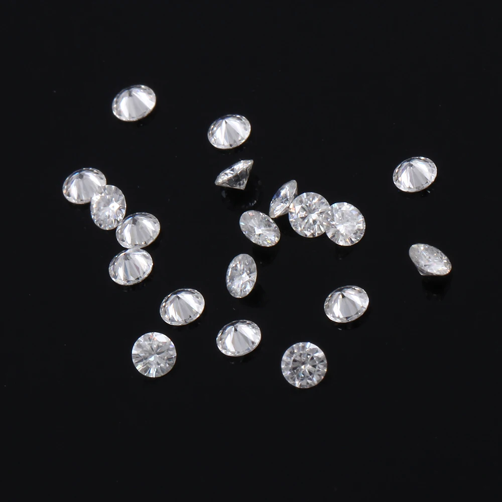 10pcs/ Lot Nearly Colorless Moissanite Loose Stones 0.1ct 3mm DEF Color